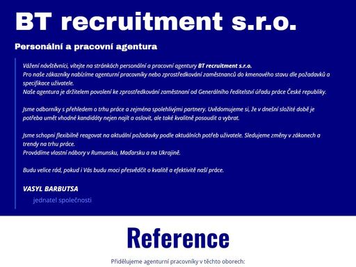 www.btrecruitment.cz