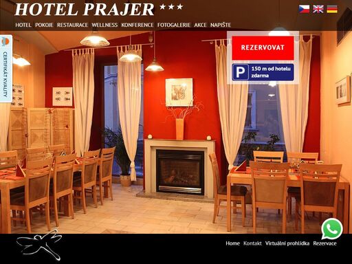 hotel prajer - ubytování ve vodňanech v jižních čechách, dovolená, rekreace, cestování