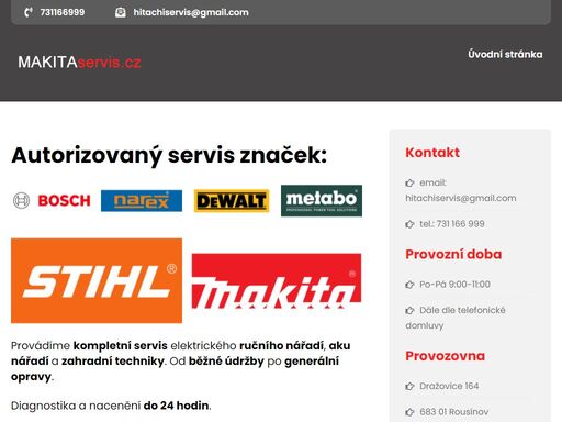 servis profesionálního nářadí hitachiservis.cz