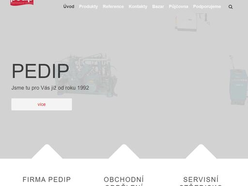 firma pedip kompresory - dominantní firma na českém a slovenském trhu v oblasti kompresorové techniky.