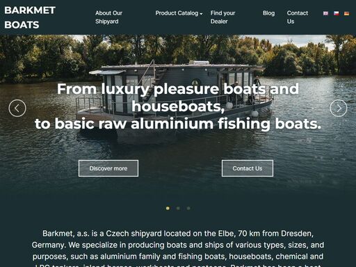 explore barkmet, an european boat manufacturer of aluminium boats, houseboats, aluminum fishing boats and tanker ships, pontoons, workboats