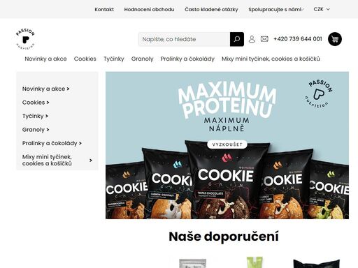 na českém a slovenském trhu je nová značka proteinových tyčinek cookisek, čokolád a granol passion nutrition. nepřidáváme cukr, lepek ani chemické konzervanty.