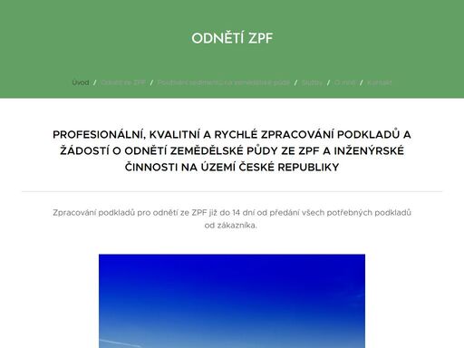 profesionální, kvalitní a rychlé zpracování podkladů a žádostí o odnětí zemědělské půdy ze zpf a inženýrské činnosti na území české republiky