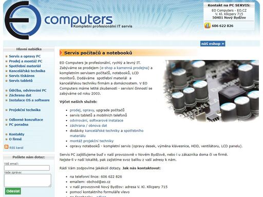 provádíme servis pc, notebooků, tabletů a další elektroniky. odvirování, odhlučnění, optimalizace a softwarové instalace. 