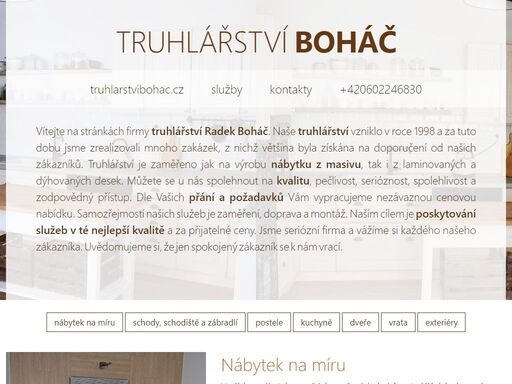 www.truhlarstvibohac.cz