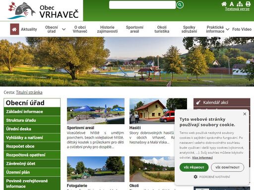 obec vrhaveč - oficiální stránky obce. informace pro občany a turisty.