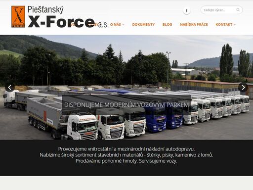 provozujeme vnitrostátní a mezinárodní nákladní autodopravu.