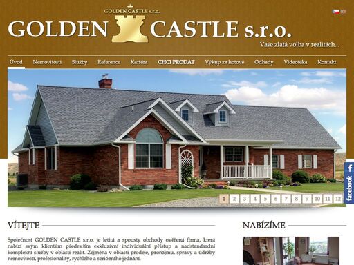 golden castle s.r.o. je vaše zlatá volba v realitách...