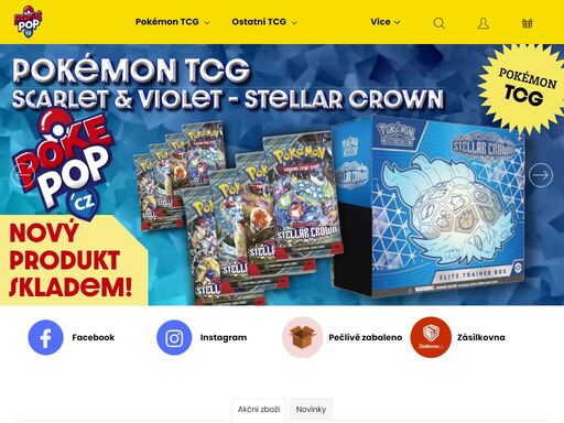 vítejte na e-shopu pokepop.cz, poképop