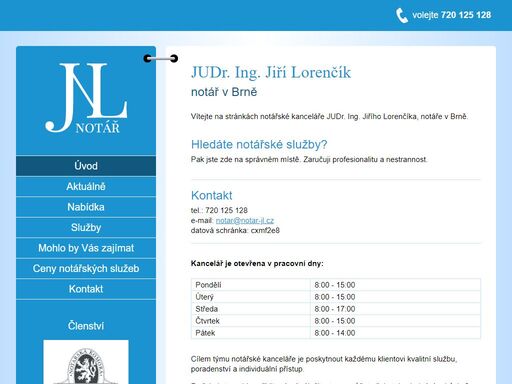 poskytování notářských služeb - judr. ing. jiří lorenčík - notář v brně