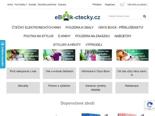specializovaný e-shop s kvalitními čtečkami elektronických knih (kindle, pocketbook, apod.) a příslušenstvím.