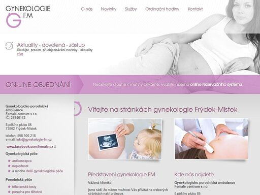 soukromá gynekologicko-porodnická praxe frýdek-místek