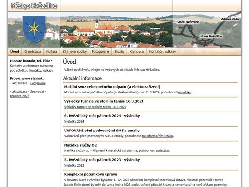 městys hvězdlice - oficiální webové stránky