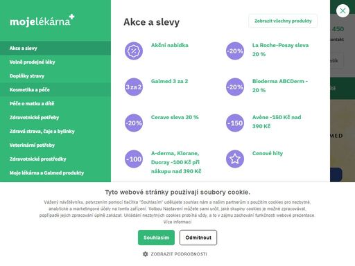 nabízíme vám širokou nabídku léků, doplňků stravy nebo kosmetiky s více jak 300 pobočkami. nakupte za skvělé ceny s odběrem zdarma!