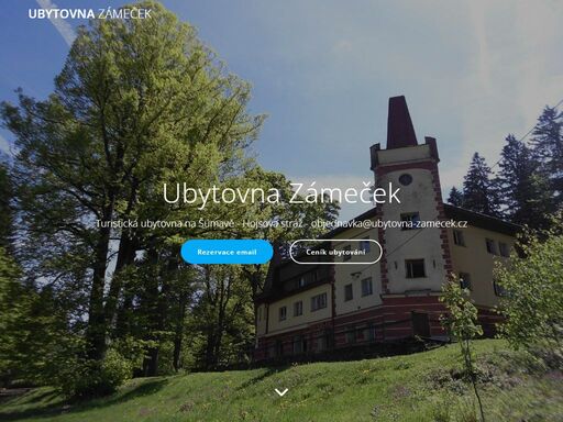 www.ubytovna-zamecek.cz