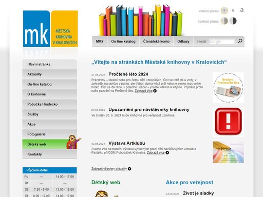 www.knihovnakralovice.cz