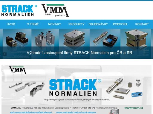 firma vmm s.r.o. je výhradním dodavatelem normalizovaných dílů strack pro českou a slovenskou republiku.