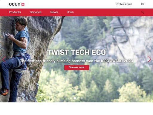 the official website of ocun, the czech manufacturer of climbing gear. engineering for climbing