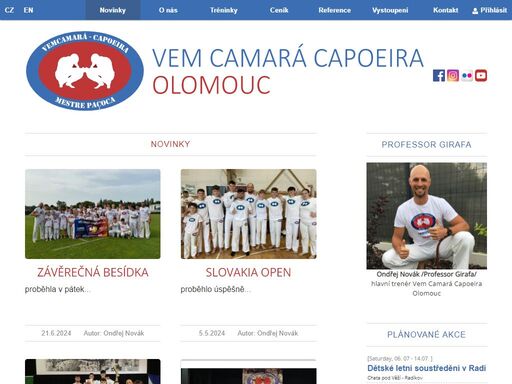 aktuální novinky a sdělení klubu vem camará capoeira olomouc