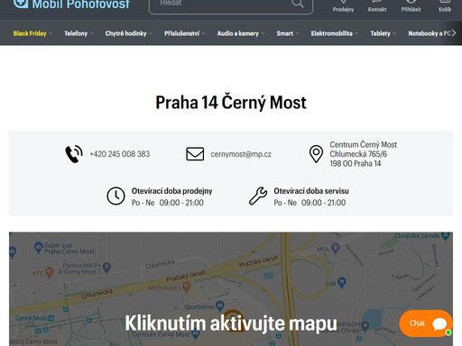 oc černý most, chlumecká  765/6, praha 9. prodej mobilních telefonů, tabletů a příslušenství. výkup mobilních telefonů.