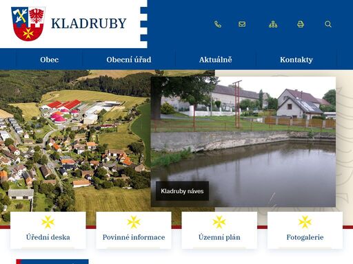 oficiální stránky obce kladruby