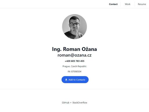 personal website of roman ožana