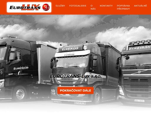 eurotrans-lux s.r.o. - žamberk - mezinárodní a vnitrostátní kamionová autodoprava