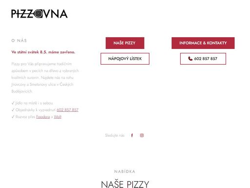 www.pizzovna.cz