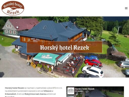 horský hotel rezek se nachází v nadmořské výšce 870 m n.m. na důležitém turistickém rozcestí 4 km od vítkovic v krkonoších, 6 km od rokytnice nad jizerou a 6 km od dvoraček.