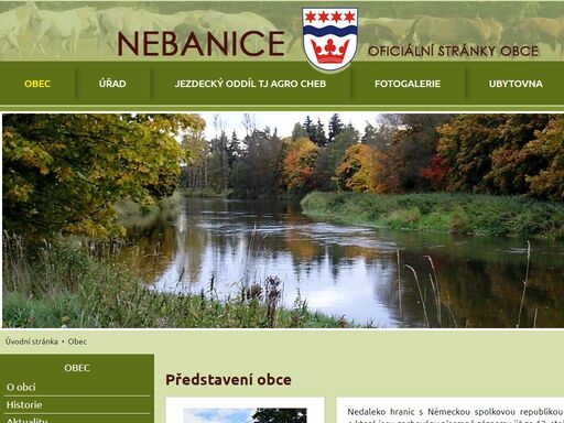 oficiální stránky obce nebanice