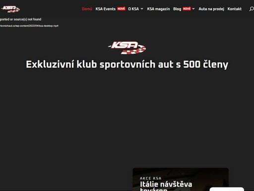 oficiální webové stránky exkluzivního klubu sportovních aut s 500 členy.