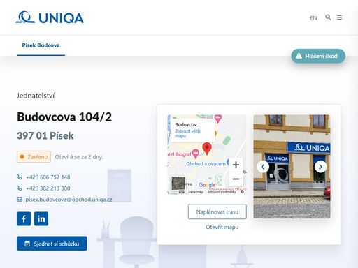 uniqa.cz/detaily-pobocek/pisek-budcova