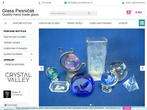 shop for hand made perfume bottle from czech republic and other glass.