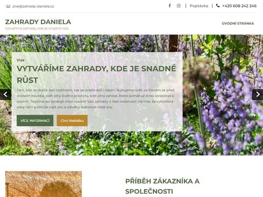 www.zahrady-daniela.cz