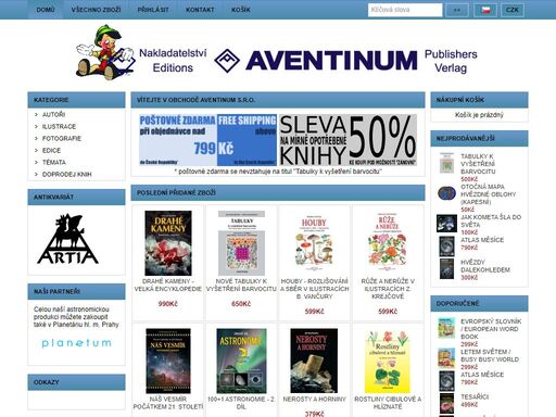 aventinum - nakladatelství, prodej knih