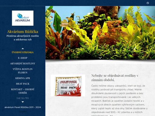akvárium pavel růžička. oficiální web pěstírny akvarijních rostlin a odchovny ryb.