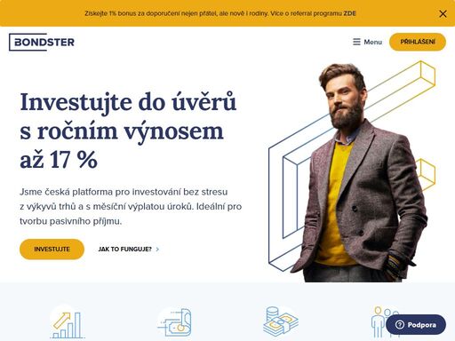 vydělávejte 14 % ročně ? investice do zajištěných úvěrů ? minimální nebo žádné poplatky ? investice v eur nebo czk ? investování z pohodlí domova