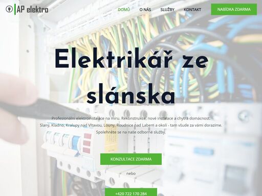 elektroinstalace na míru. rekonstrukce, nové instalace a chytrá domácnost. slaný, kladno, kralupy nad vltavou, louny, roudnice nad labem a okolí.