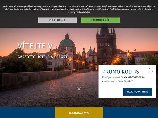garzotto hotels and resorts oficiální internetové stránky - 4 hvězdičkové luxusní ubytování v centru prahy a lázeňské hotely v mariánských lázních