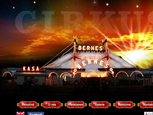 bernes - cirkus - principál berousek vás srdecne zve pod šapitó cirkusu bernes