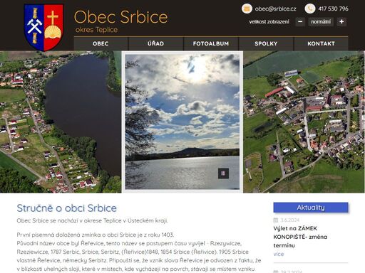 oficiální webové stránky obce srbice