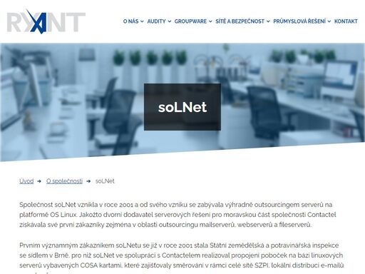 solnet - it outsourcing, groupware inchange, solnet firewall, voip ústředna solnet voicebox, avircheck