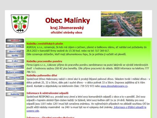 www.malinky.cz