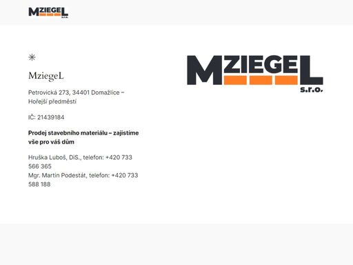 www.mziegel.cz
