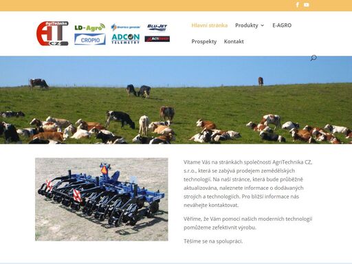 vítame vás na stránkách společnosti agritechnika cz, s.r.o., která se zabývá prodejem zemědělských technologií.
