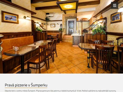 restaurace pizzerii istria v centru města šumperk připravuje jídla italské gastronomie - pizzu, těstoviny. rozvážíme jídlo po šumperku a okolí.
