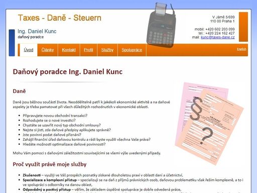 www.taxes-dane.cz