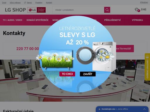 lgshop.cz je autorizovaný e-shop s elektronikou a domácími spotřebiči lg. skladem 99 % produktů nyní s expresním doručením.