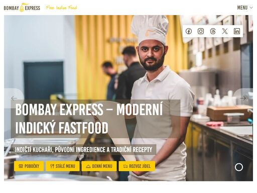 bombay express je moderní řetězec indického fastfoodu s pobočkami v čr, na slovensku a v rakousku. zaměřujeme se na severoindickou kuchyni. nabízíme i rozvoz.
