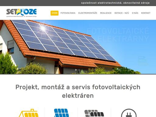 fotovoltaické elektrárny pro rodinné domy, bytové domy a firmy.